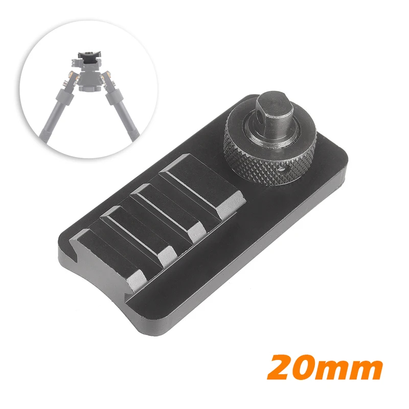Bipod Rifle Mount - Sling Swivel Stud Picatinny Rail Adapter