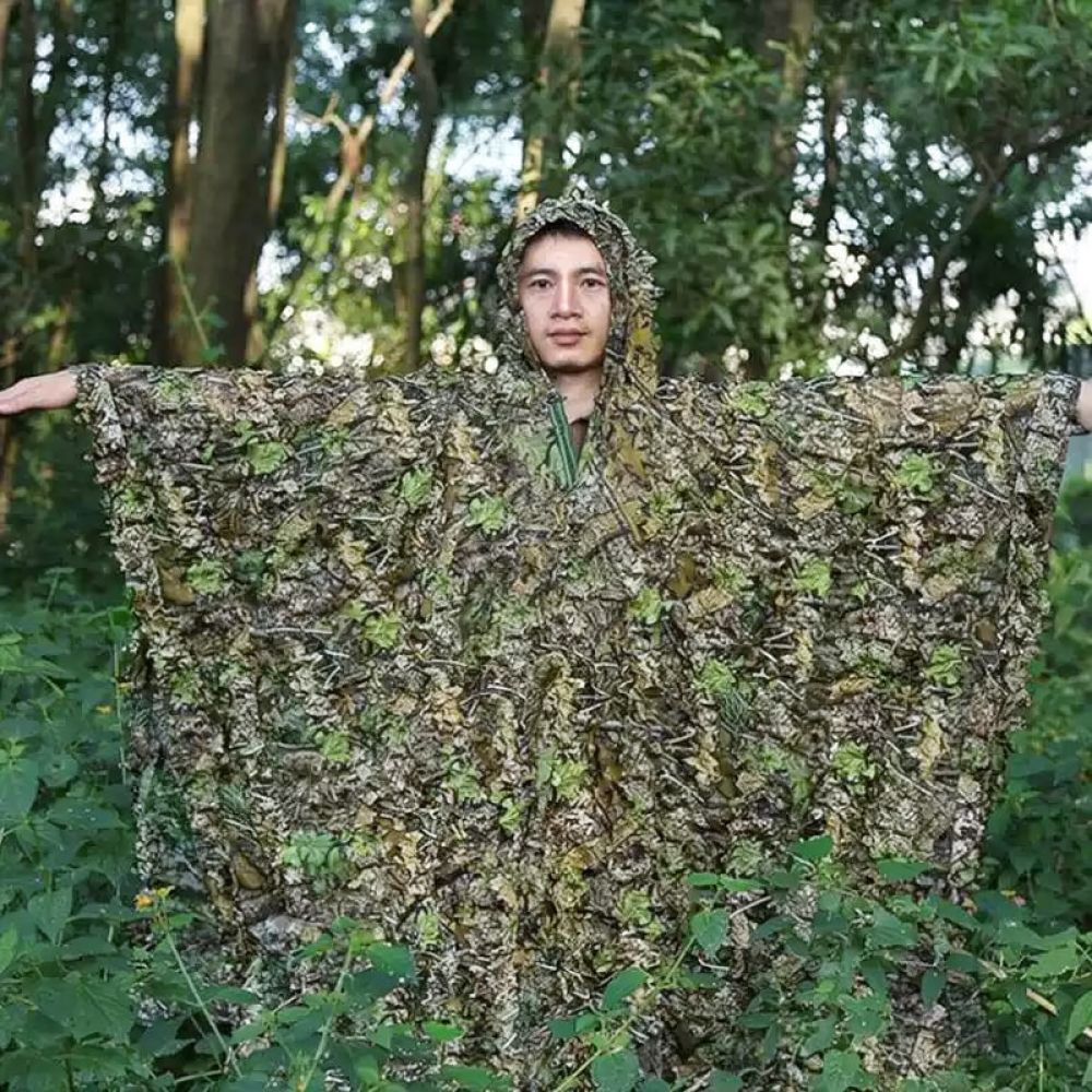 Hunting Outdoor Apparel - Breathable 3D Maple Leaf Camouflage Ghillie