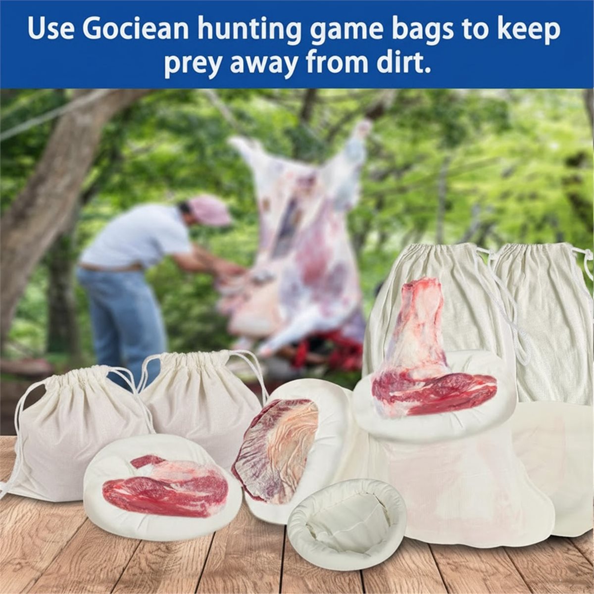 Game Bag Meat Hunting - [Promotions]Game Bags Hunting Meat Bags, 5-Pack