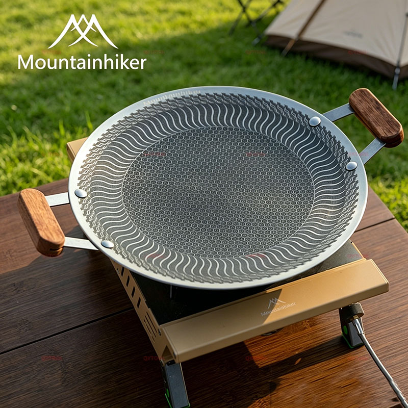 Outdoor Hunting Kitchen - Mountainhiker Non-Stick Stainless Steel BBQ Skillet