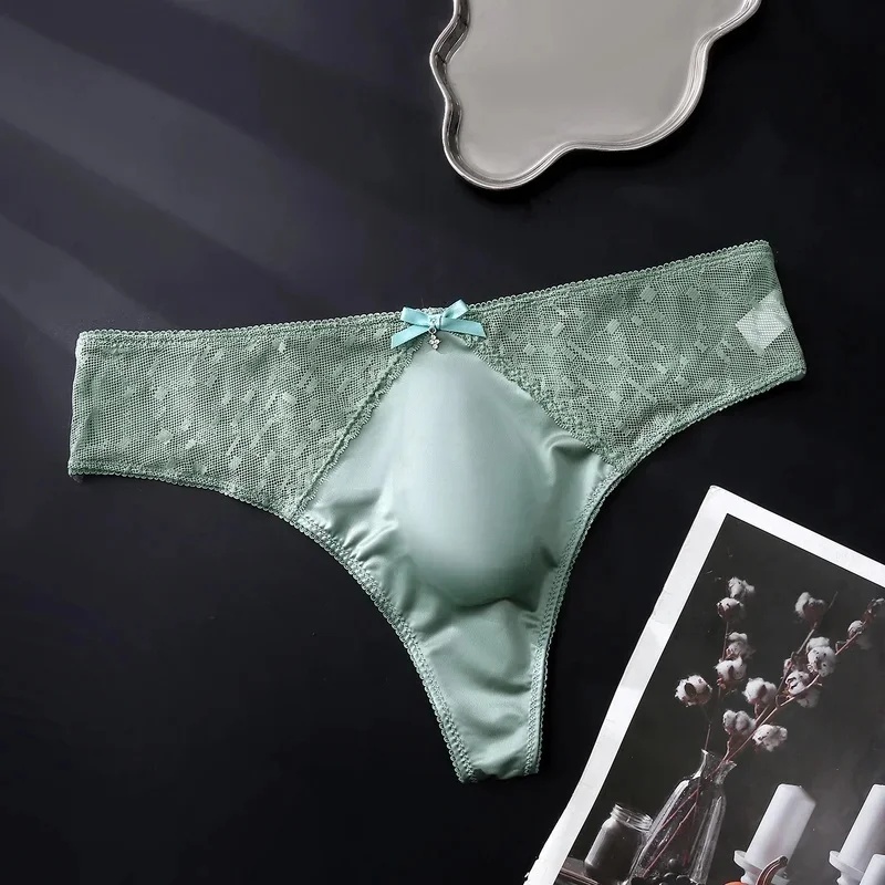 Men Satin Jacquard Mesh Thongs - огляд і ціна Bow Stringer Tool