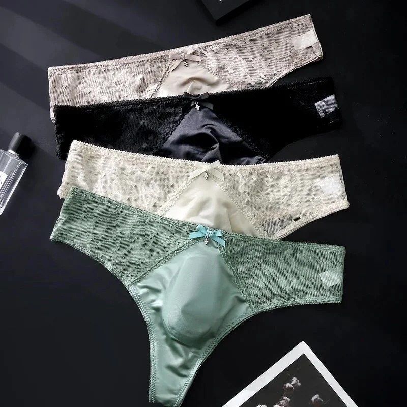 Men Satin Jacquard Mesh Thongs - огляд і ціна Bow Stringer Tool