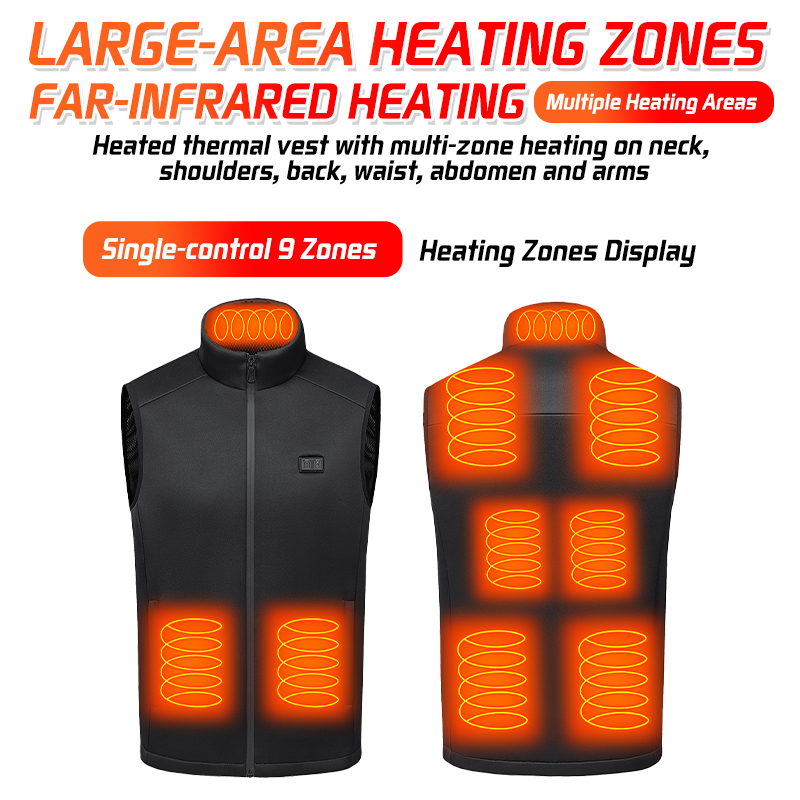 Heated Vest 9 Zones USB Heater - огляд і ціна Outdoor Hunting Heater
