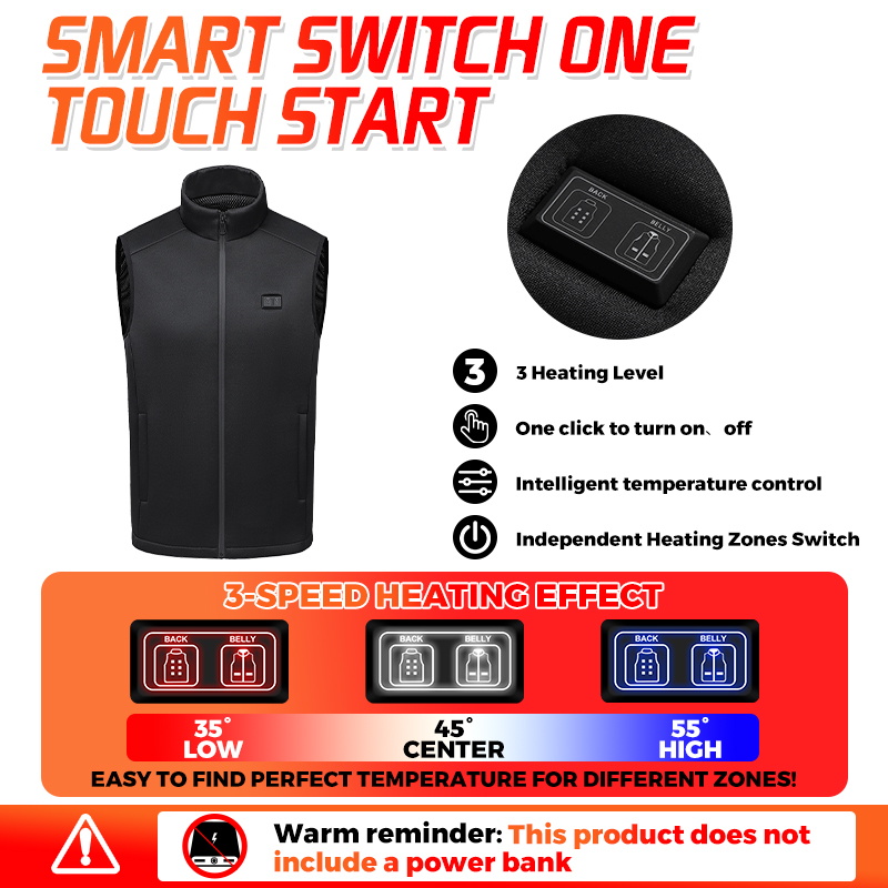Heated Vest 9 Zones USB Heater - огляд і ціна Outdoor Hunting Heater