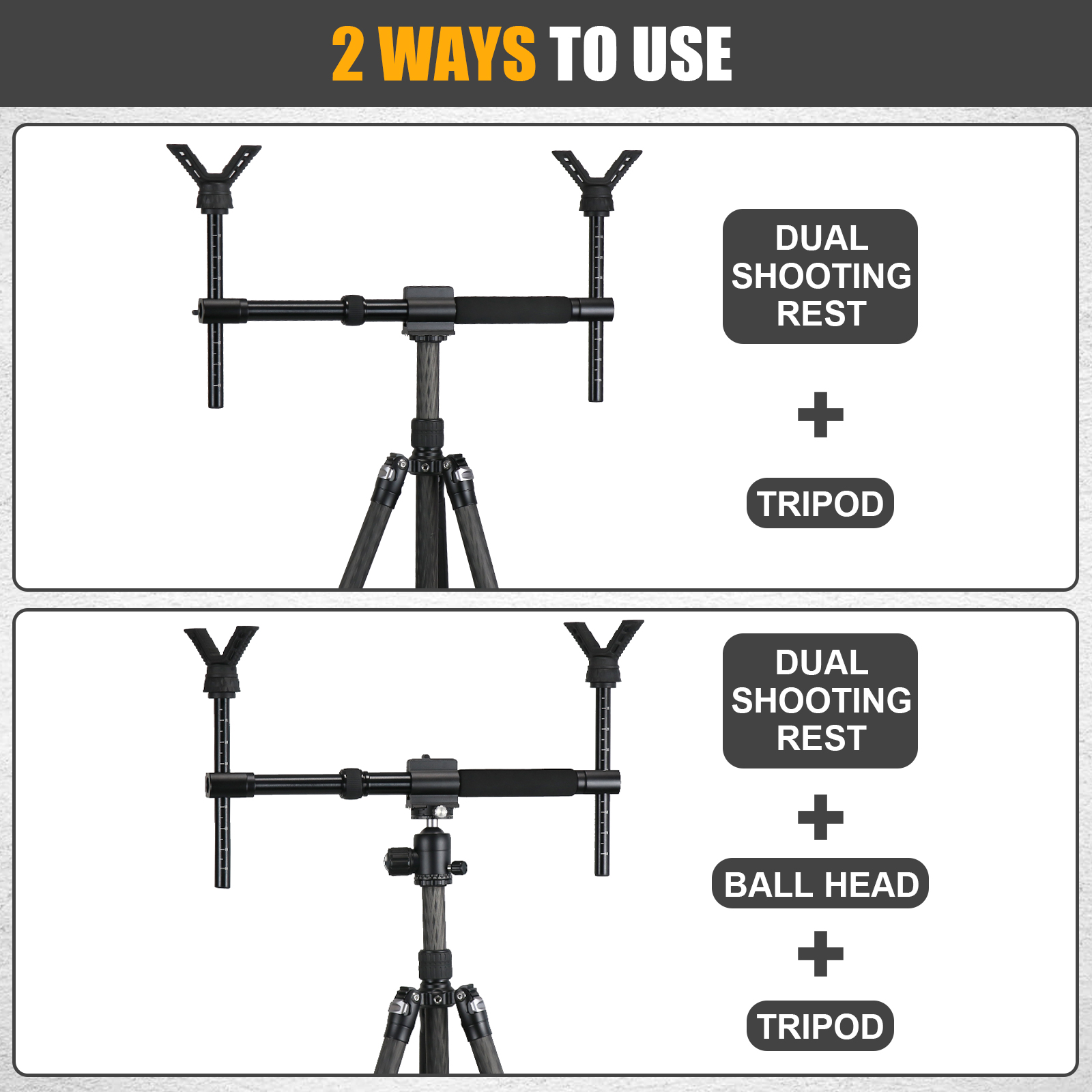 N Dual V Yoke Shooting Rest wi - огляд і ціна Outdoor Hunting Table