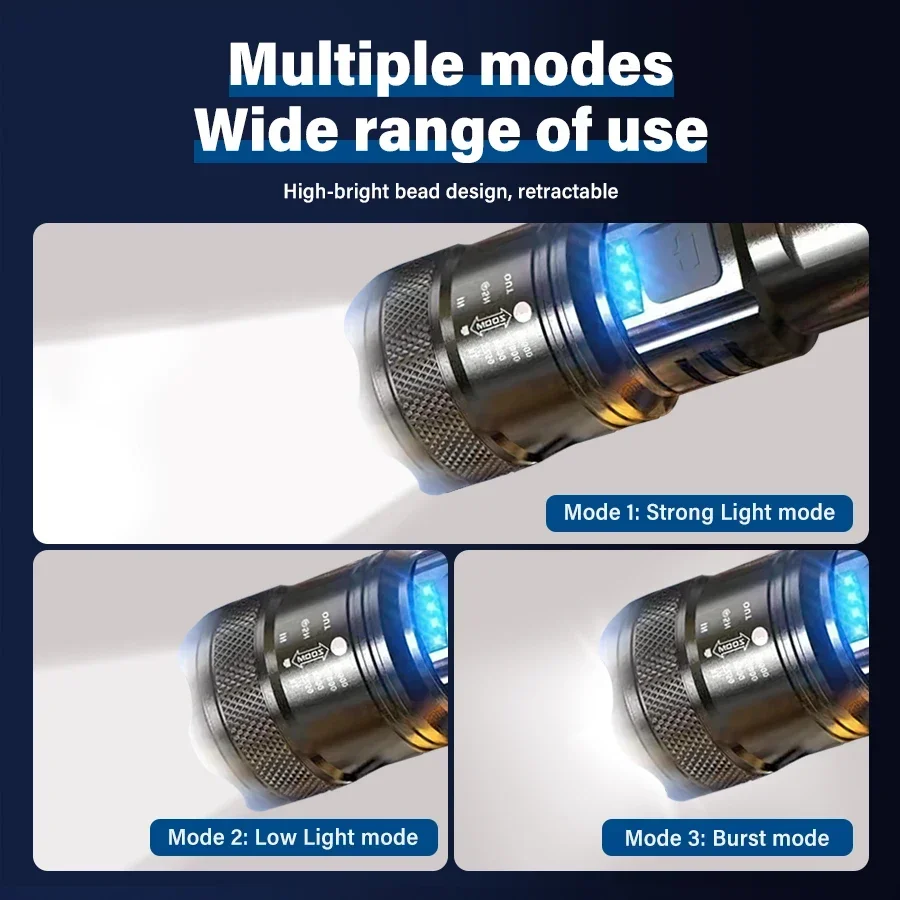 High Power LED Flashlight,USB  - огляд і ціна Tactical Flashlight Rechargeable