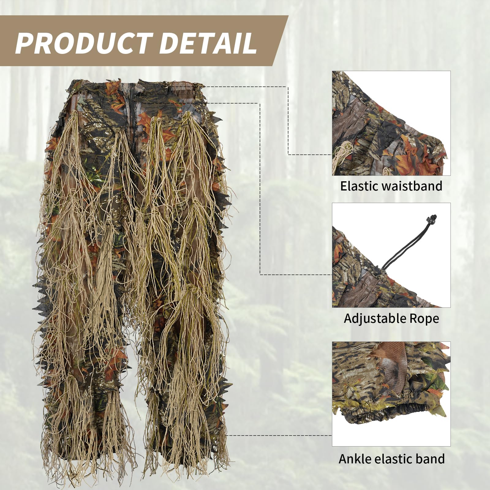 JOAXOR Ghillie Suit Gilly Hunt - огляд і ціна Camouflage Hunting Jacket