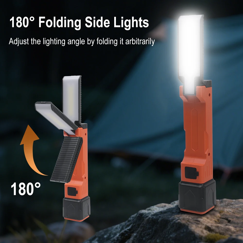 BORUiT 300LM LED Work Light Zo - огляд і ціна Tactical Flashlight Rechargeable