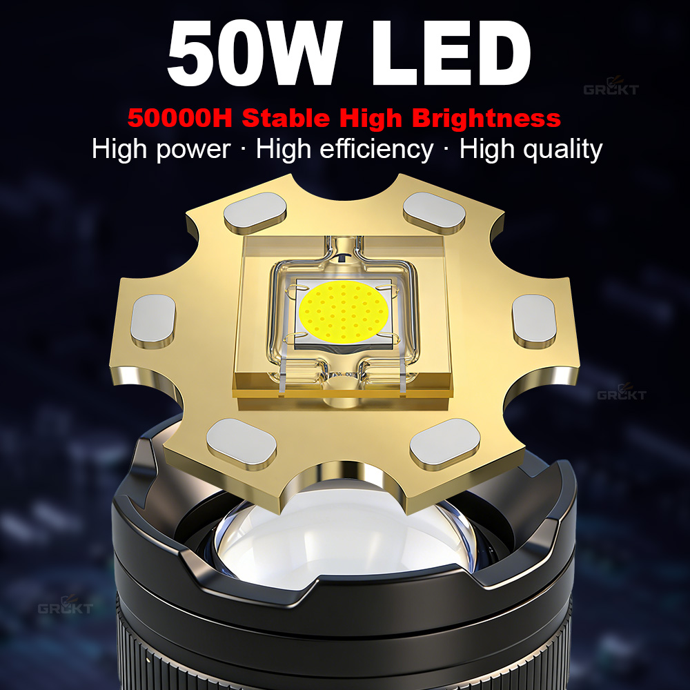 80000CD Most Powerful LED Flas - огляд і ціна Tactical Flashlight Rechargeable