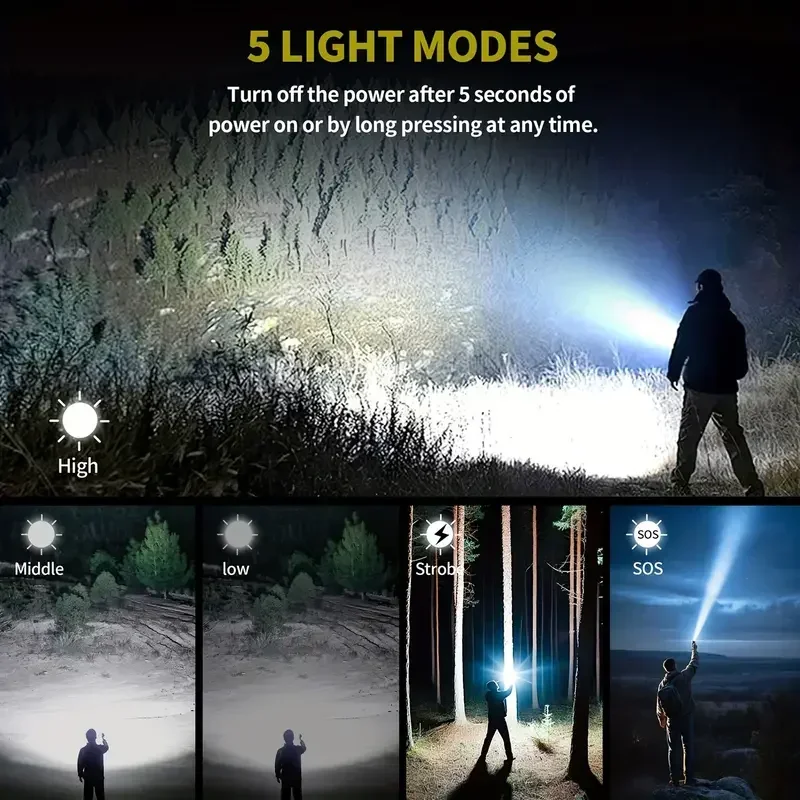 Ultra Powerful Flashlight Conc - огляд і ціна Tactical Flashlight Rechargeable