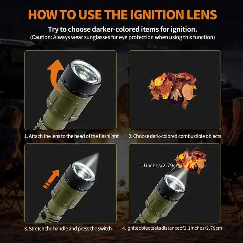 Ultra Powerful Flashlight Conc - огляд і ціна Tactical Flashlight Rechargeable