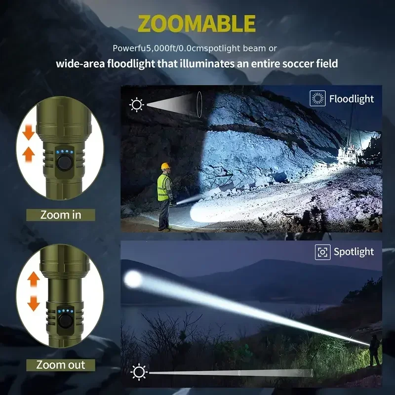 Ultra Powerful Flashlight Conc - огляд і ціна Tactical Flashlight Rechargeable