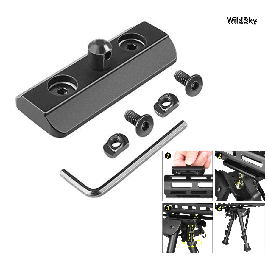WildSky M-lok Mount Picatinny  - огляд і ціна Bipod Rifle Mount