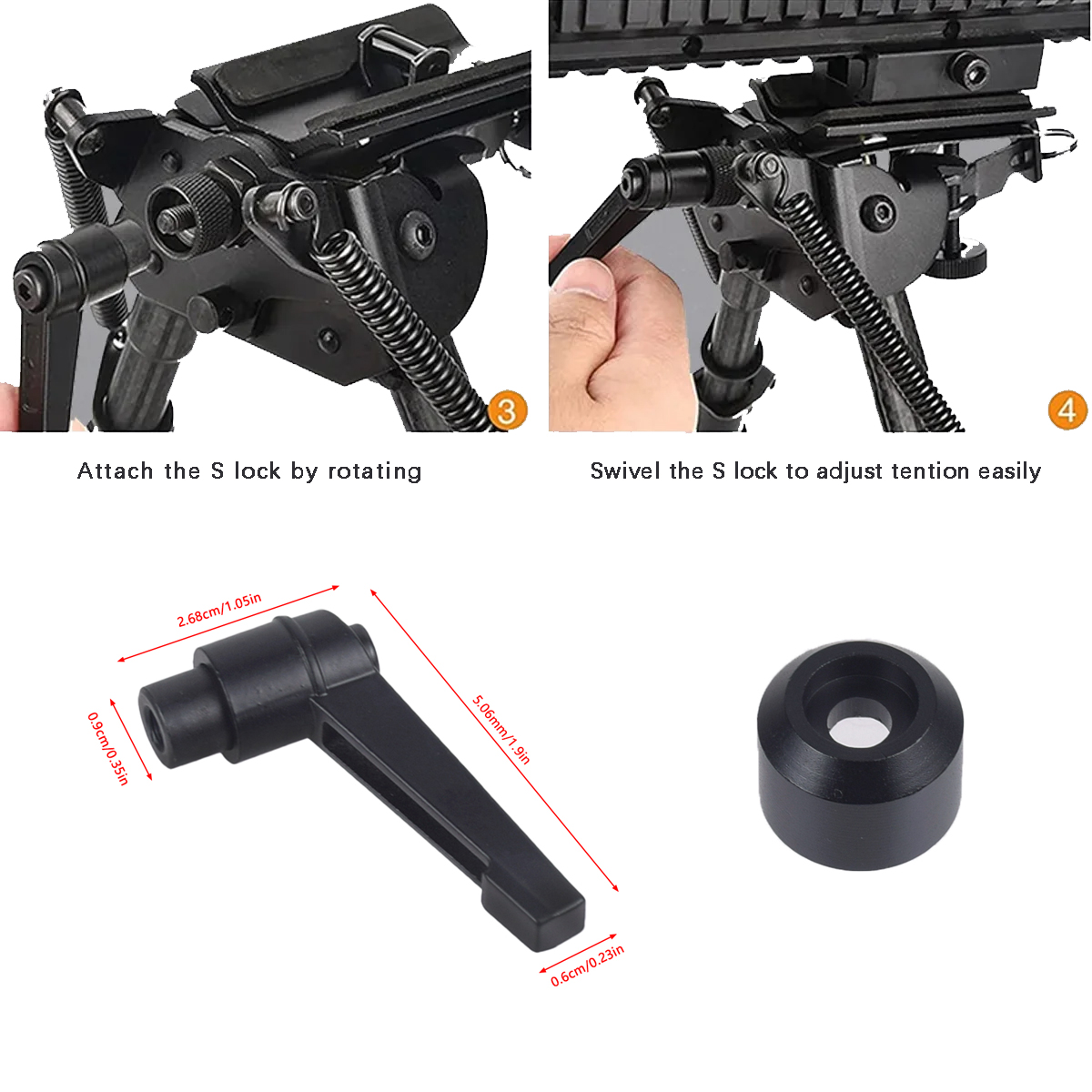 Tactical Quick Adjust Swivel H - огляд і ціна Bipod Rifle Mount